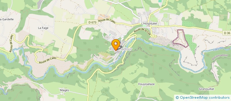 localisation de l'entreprise SAS M ET E  ROCAMADOUR