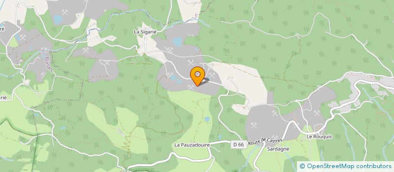 localisation de l'entreprise SAS M.F.D. GRANITS  SAINT-SALVY-DE-LA-BALME