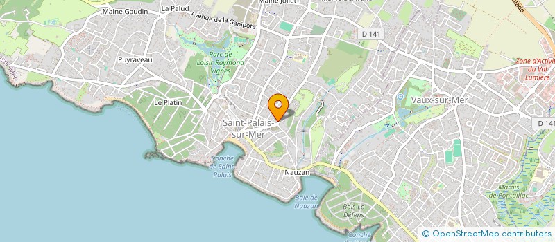 localisation de l'entreprise SAS M.F.E  SAINT-PALAIS-SUR-MER