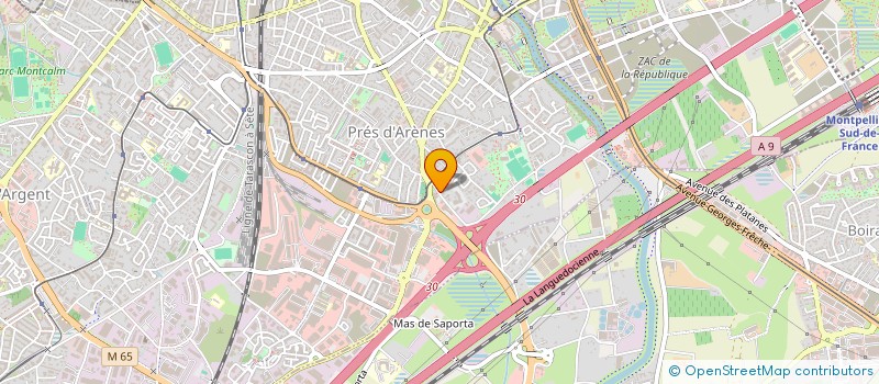 localisation de l'entreprise SAS M.I à MONTPELLIER