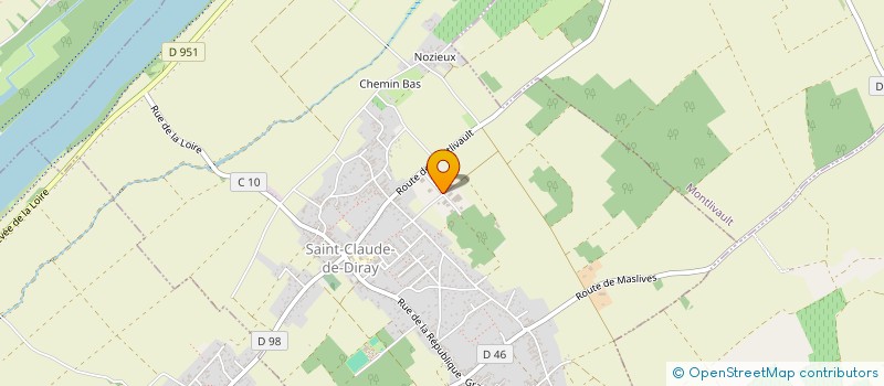 localisation de l'entreprise SAS M.I.L.C.  SAINT-CLAUDE-DE-DIRAY