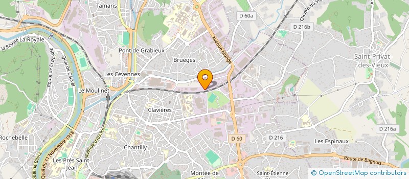 localisation de l'entreprise SAS M.I.S à ALES