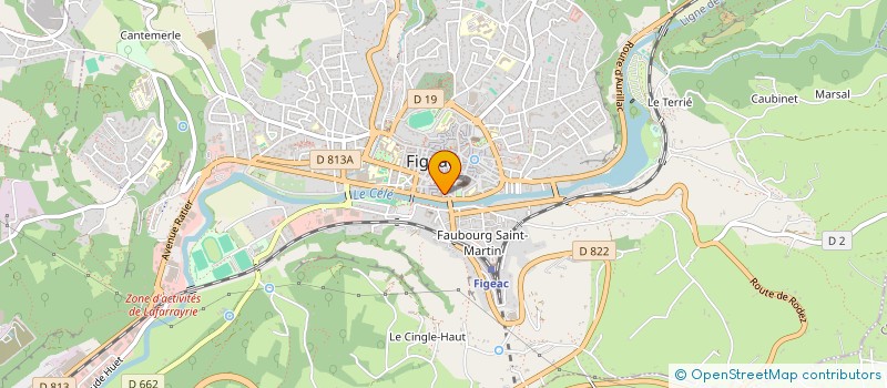 localisation de l'entreprise SAS M&L  FIGEAC