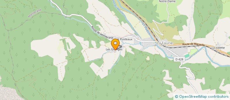 localisation de l'entreprise SAS M.N.T. ENERGIE  LA BEAUME