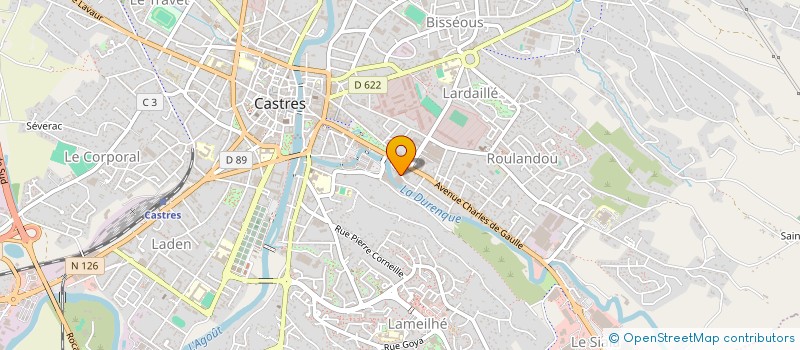 localisation de l'entreprise SAS M&S CANDEL  CASTRES