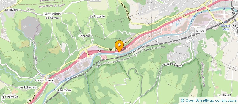 localisation de l'entreprise SAS M2A GIVORS à GIVORS