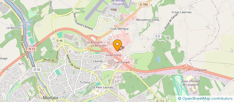 localisation de l'entreprise SAS M2PC  MORLAIX