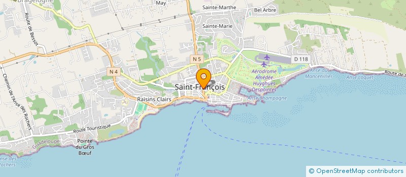 localisation de l'entreprise SAS M4 MARKET à SAINT-FRANCOIS