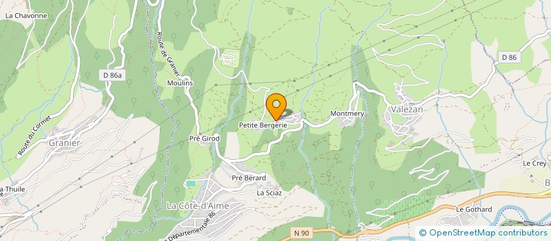 localisation de l'entreprise SAS MA QUETE HABITAT  LA PLAGNE TARENTAISE