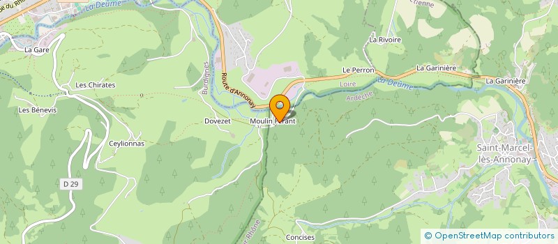 localisation de l'entreprise SAS MABA à SAINT-MARCEL-LES-ANNONAY
