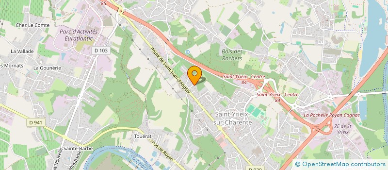 localisation de l'entreprise SAS MADELE à SAINT-YRIEIX-SUR-CHARENTE