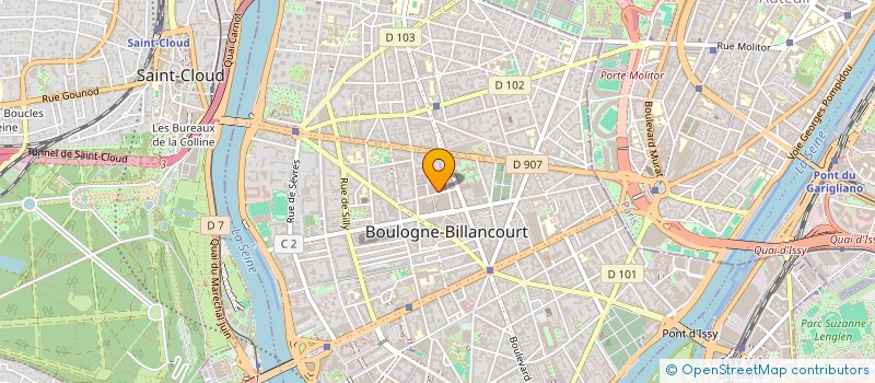 localisation de l'entreprise SAS MADGLACE à BOULOGNE-BILLANCOURT