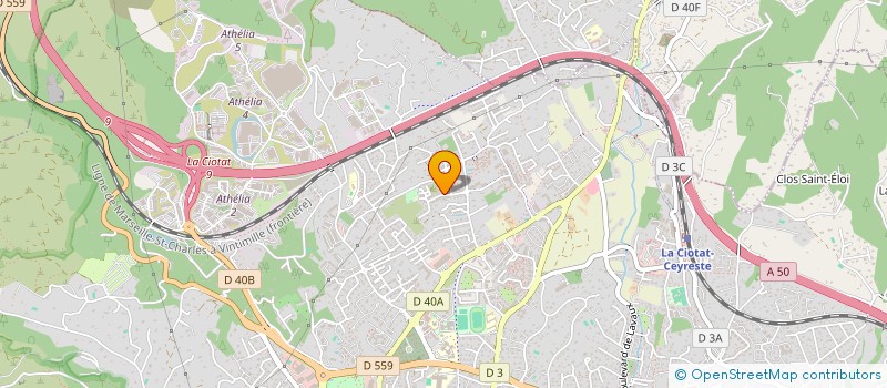 localisation de l'entreprise SAS MAGGIO à LA CIOTAT
