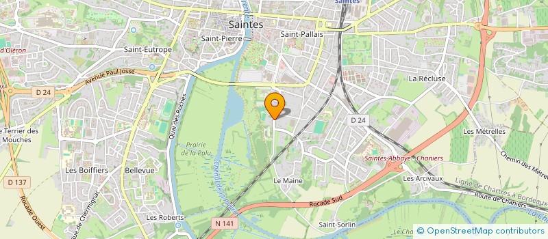 localisation de l'entreprise SAS MAGUIER  SAINTES