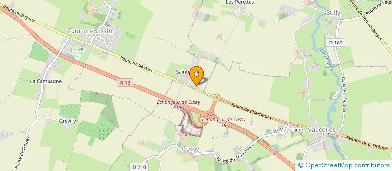 localisation de l'entreprise SAS MAHAUT RH  TOUR-EN-BESSIN