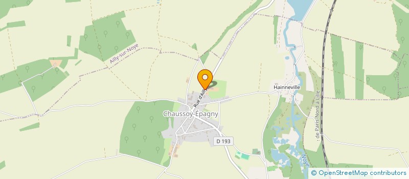 localisation de l'entreprise SAS MAI  CHAUSSOY-EPAGNY