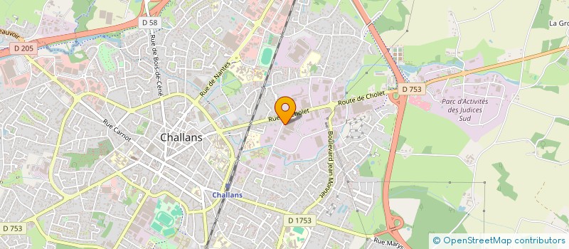 localisation de l'entreprise SAS MAINE ATLANTIQUE à CHALLANS