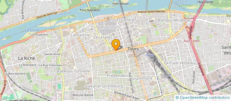 localisation de l'entreprise SAS MAISON DU REMPART  TOURS