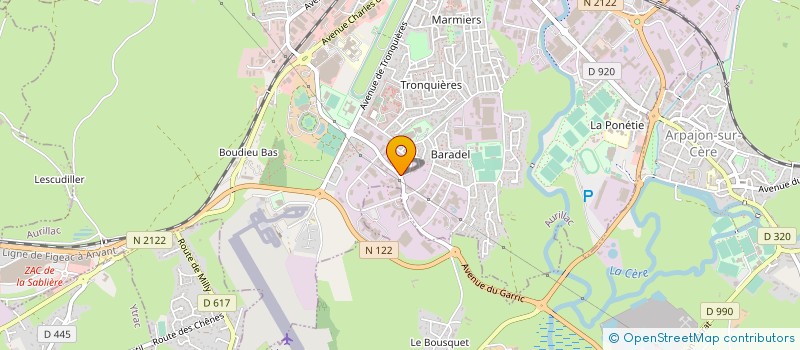 localisation de l'entreprise SAS MAISON MONTARNAL AURILLAC à AURILLAC