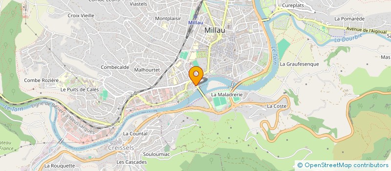 localisation de l'entreprise SAS MALADIS à MILLAU