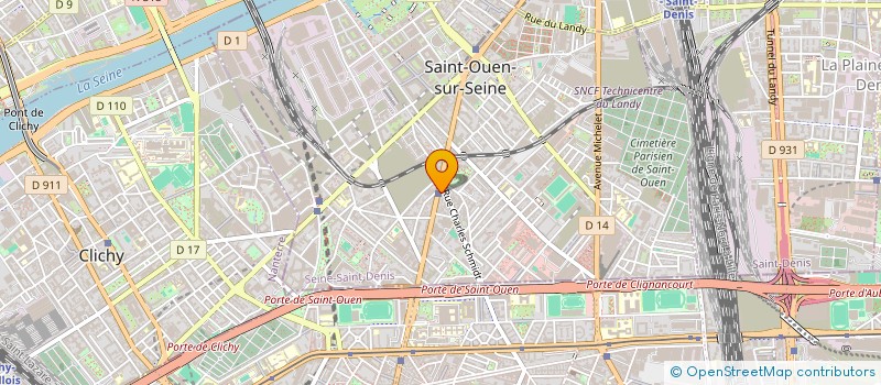localisation de l'entreprise SAS MALAK  SAINT-OUEN-SUR-SEINE