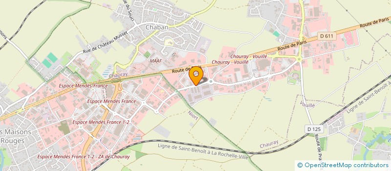 localisation de l'entreprise SAS MALEVAUT NAUD  CHAURAY