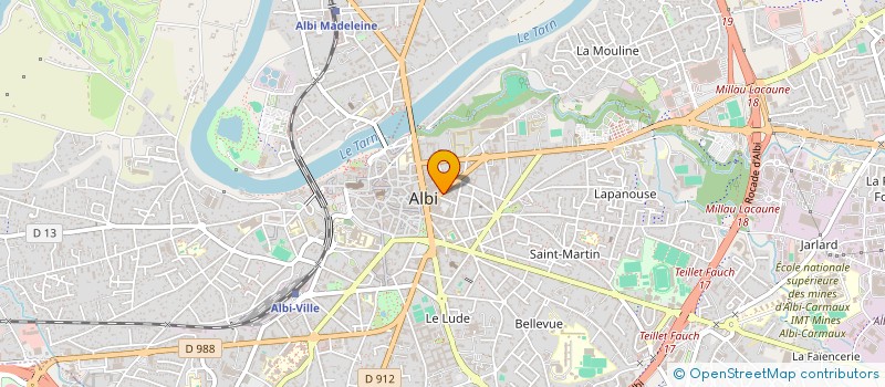 localisation de l'entreprise SAS MANDJI COIFFURE à ALBI