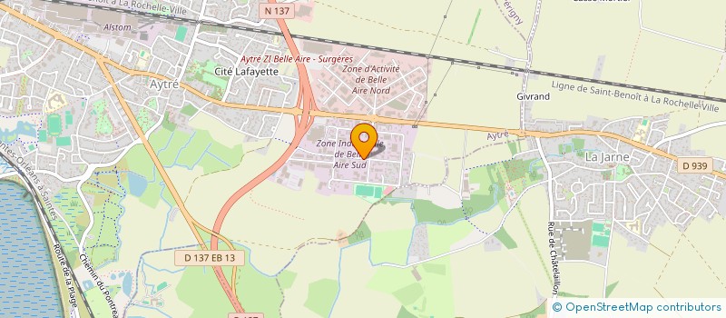 localisation de l'entreprise SAS MANDRAND PEINTURES  AYTRE