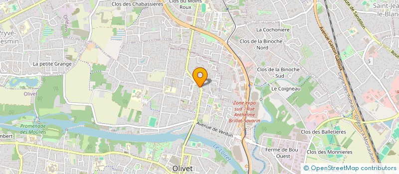 localisation de l'entreprise SAS MANO  OLIVET