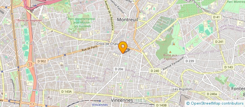 localisation de l'entreprise SAS MANTOVANI FRERES à MONTREUIL