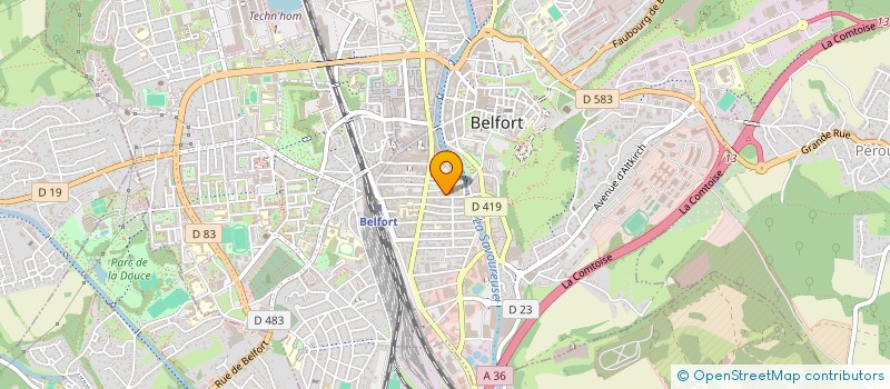 localisation de l'entreprise SAS MARAZ ET FILS  BELFORT