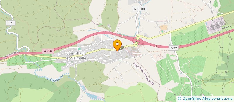 localisation de l'entreprise SAS MARCHAND  SAINT-PAUL-ET-VALMALLE