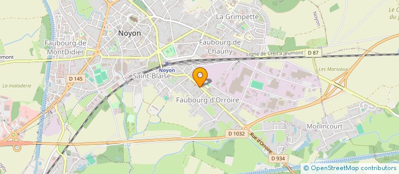 localisation de l'entreprise SAS MARCI  NOYON