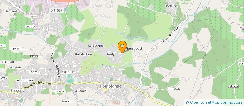 localisation de l'entreprise SAS MARCOMOOV  POMPIGNAC