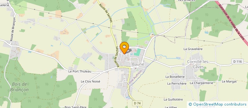 localisation de l'entreprise SAS MARIELOU  LOIRE-AUTHION