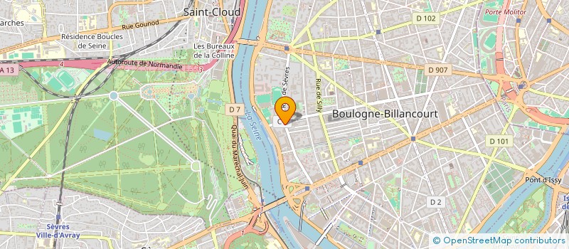 localisation de l'entreprise SAS MARINA VENTUS  BOULOGNE-BILLANCOURT