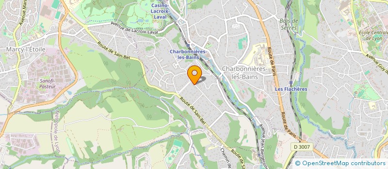localisation de l'entreprise SAS MARINVEST à CHARBONNIERES-LES-BAINS