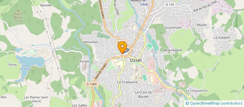 localisation de l'entreprise SAS MARMARA II à USSEL