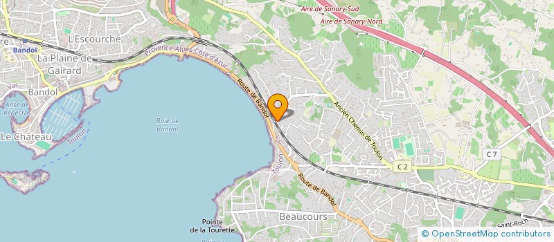 localisation de l'entreprise SAS MARO  SANARY-SUR-MER