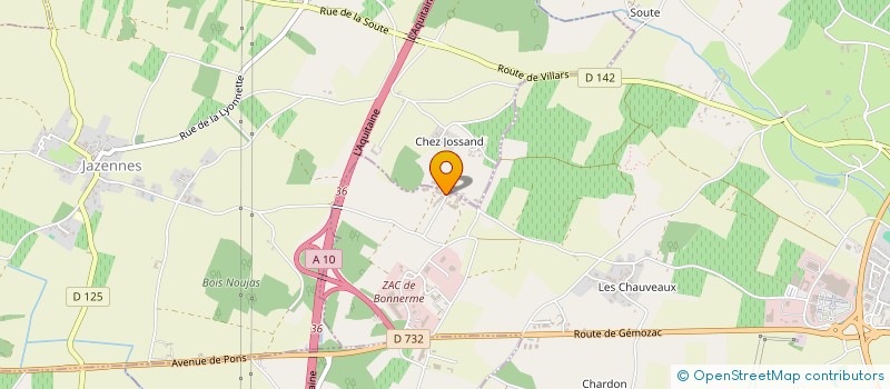 localisation de l'entreprise SAS MARRIER  PONS