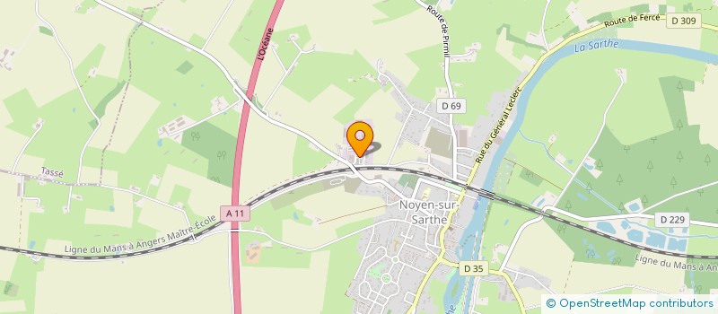 localisation de l'entreprise SAS MARTIN  NOYEN-SUR-SARTHE