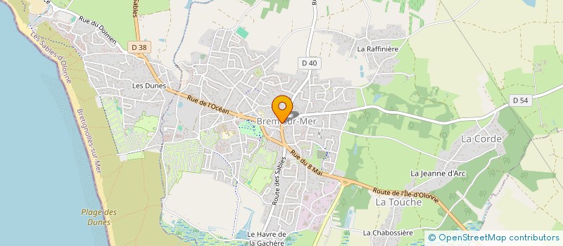 localisation de l'entreprise SAS MARTIN EMILIEN à BREM-SUR-MER