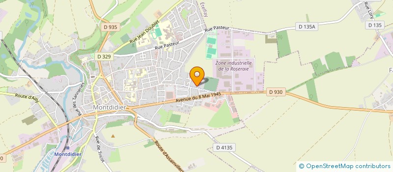 localisation de l'entreprise SAS MARTIN MALLARD  MONTDIDIER