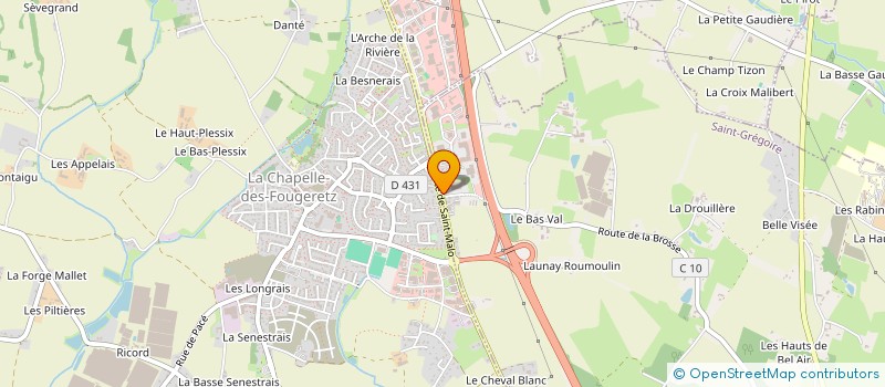 localisation de l'entreprise SAS MARTIN-TURGIS  SAINT-GREGOIRE