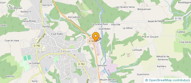 localisation de l'entreprise SAS MARTINEAU  LE FAOUET