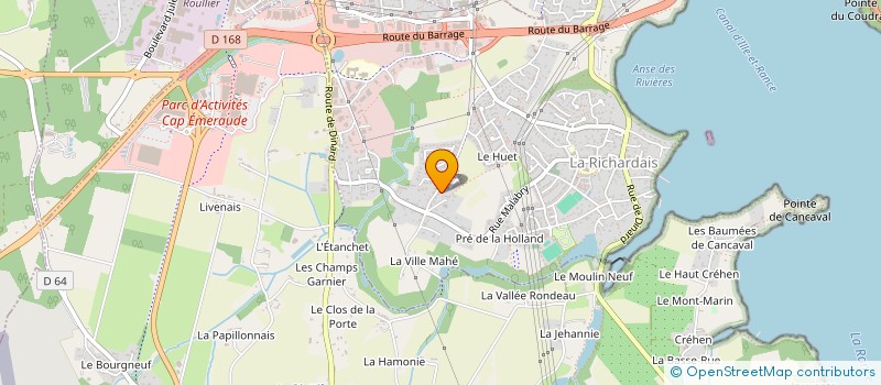 localisation de l'entreprise SAS MAT à LA RICHARDAIS