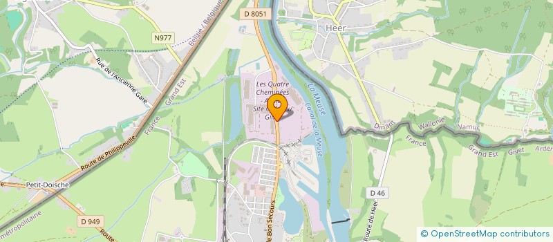localisation de l'entreprise SAS MATERIAUX DE LA FRONTIERE à GIVET