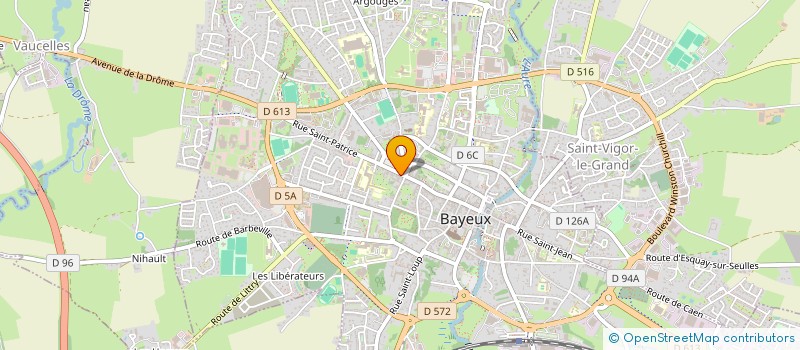 localisation de l'entreprise SAS MATERIEL MEDICAL SAINT PATRICE  BAYEUX