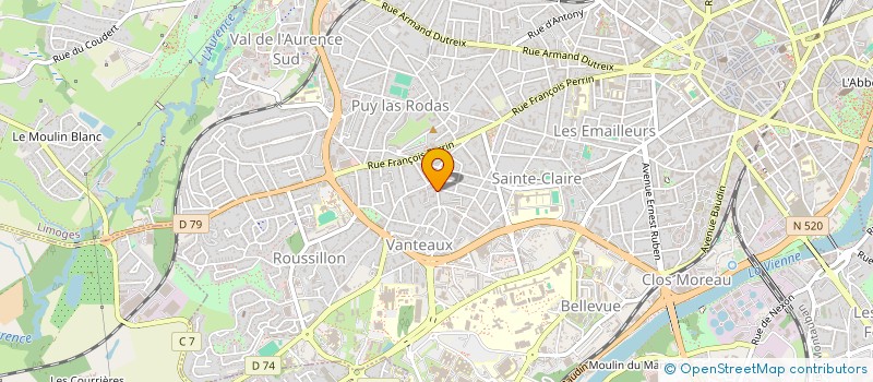 localisation de l'entreprise SAS MATHEMMA à LIMOGES