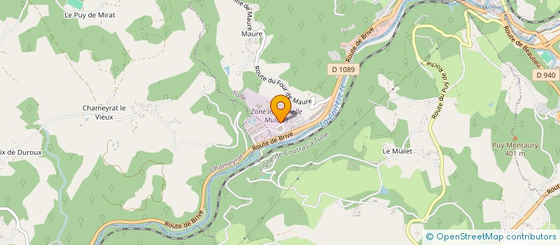 localisation de l'entreprise SAS MAUGEIN ACCORDEONS  TULLE